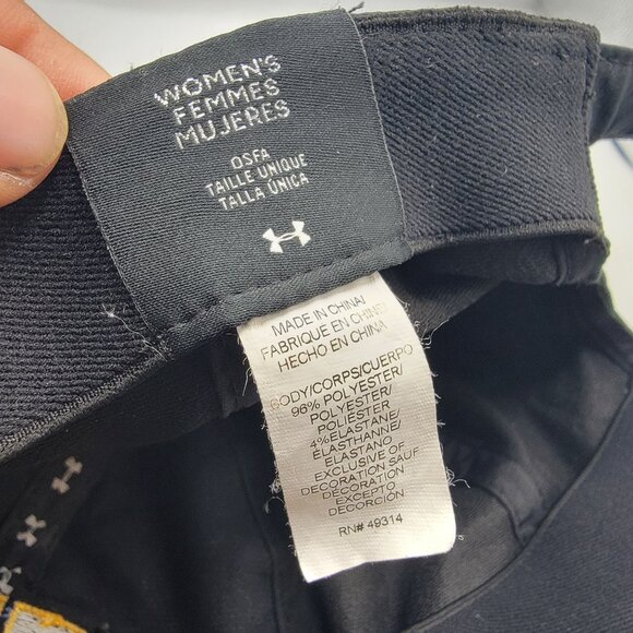 Under Armour UCLA Womens Black Yellow Hat Cap Casual College Outdoors School